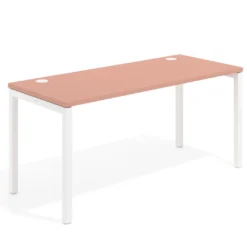Mesa de oficina Kube fondo 68cm estructura blanca