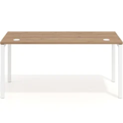 Mesa de oficina Kube fondo 68cm estructura blanca