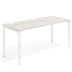 Mesa de oficina Kube fondo 68cm estructura blanca