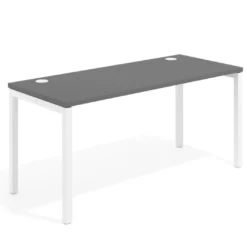 Mesa de oficina Kube fondo 68cm estructura blanca