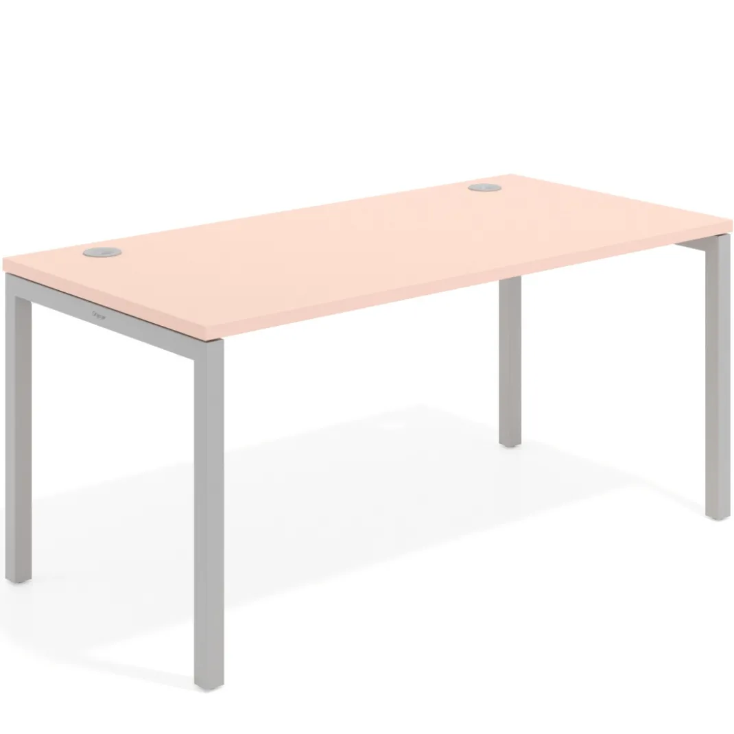Mesa de oficina Kube fondo 80cm estructura aluminio