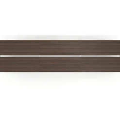 Mesa de oficina multipuesto Arki triple, fondo 126 cm, patas de madera