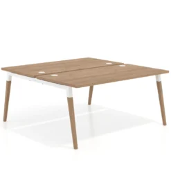 Mesa de oficina multipuesto Arki fondo 166 cm, sobre recto
