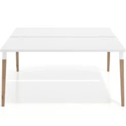 Mesa de oficina multipuesto Arki fondo 166 cm, sobre recto