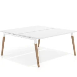 Mesa de oficina multipuesto Arki fondo 166 cm, sobre recto