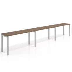 Mesa de oficina progresiva triple Kube, fondo 50cm, estructura aluminio