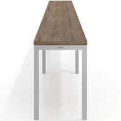 Mesa de oficina progresiva triple Kube, fondo 50cm, estructura aluminio