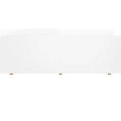 Mesa de oficina progresiva UvePro doble, fondo 100cm, estructura blanca, patas de madera