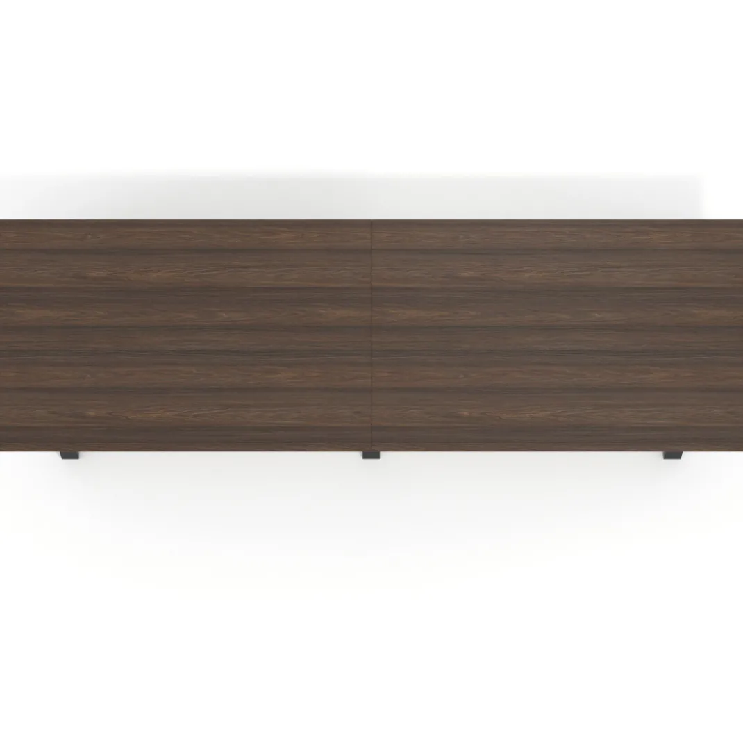 Mesa de oficina progresiva UvePro doble, fondo 100cm, estructura negra