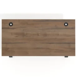 Mesa de oficina UvePro fondo 80cm, estructura negra con patas de metal