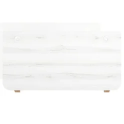 Mesa de oficina UvePro, sobre ergonómico 80cm, estructura blanca con patas de madera