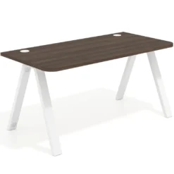 Mesa de oficina UvePro, sobre ergonómico 80cm, estructura blanca con patas metálicas