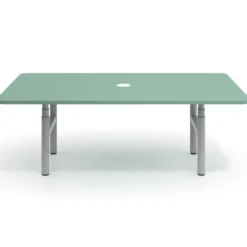 Mesa de Reuniones Elevable Erghos Core estructura aluminio canto curvo