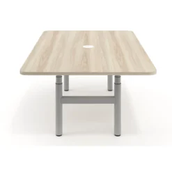 Mesa de Reuniones Elevable Erghos Core estructura aluminio canto curvo