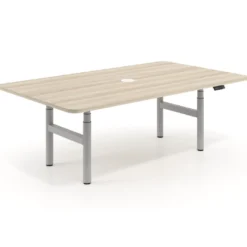Mesa de Reuniones Elevable Erghos Core estructura aluminio canto curvo