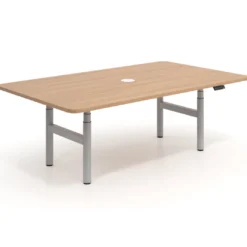 Mesa de Reuniones Elevable Erghos Core estructura aluminio canto curvo