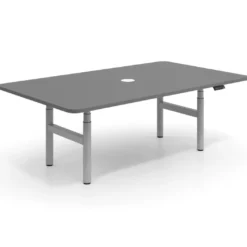 Mesa de Reuniones Elevable Erghos Core estructura aluminio canto curvo
