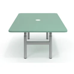 Mesa de Reuniones Elevable Erghos Core estructura aluminio canto curvo