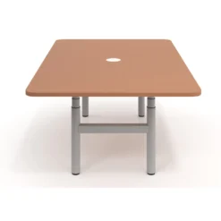 Mesa de Reuniones Elevable Erghos Core estructura aluminio canto curvo