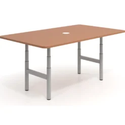 Mesa de Reuniones Elevable Erghos Core estructura aluminio canto curvo