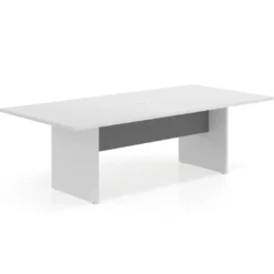 Mesa de Reuniones Rectangular Work Plus estructura blanco mate