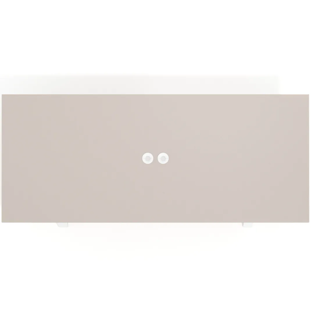 Mesa de reuniones rectangular UvePro fondo 100cm, estructura blanca
