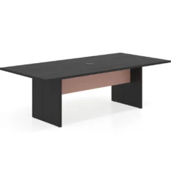 Mesa de Reuniones Rectangular Work Plus estructura bocamina