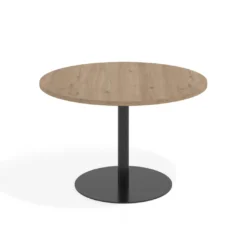 Mesa de Reuniones Redonda Atrium estructura negra