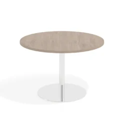 Mesa de Reuniones Redonda Atrium estructura cromada