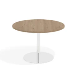 Mesa de Reuniones Redonda Atrium estructura cromada