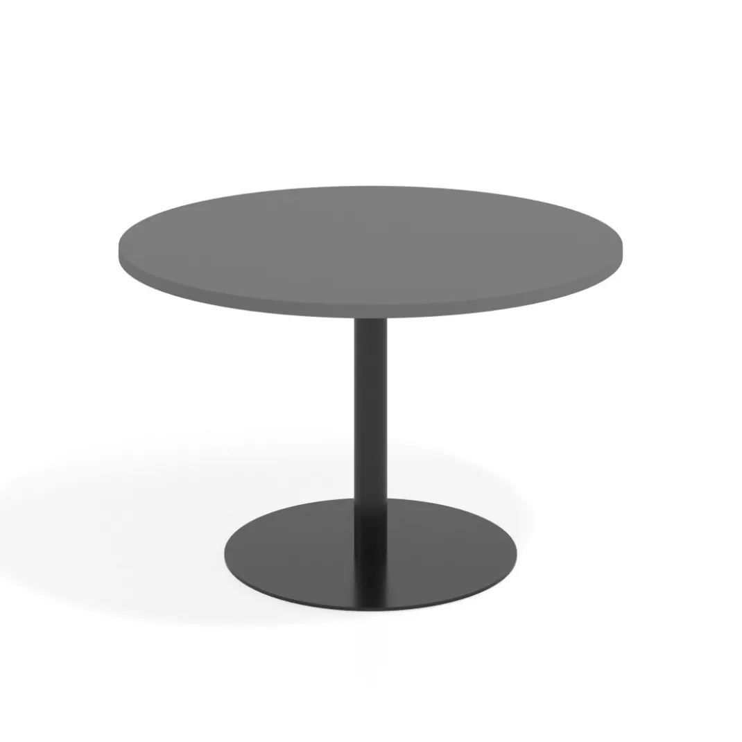 Mesa de Reuniones Redonda Atrium estructura negra
