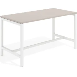 Mesa de trabajo expositor Kube estructura blanca