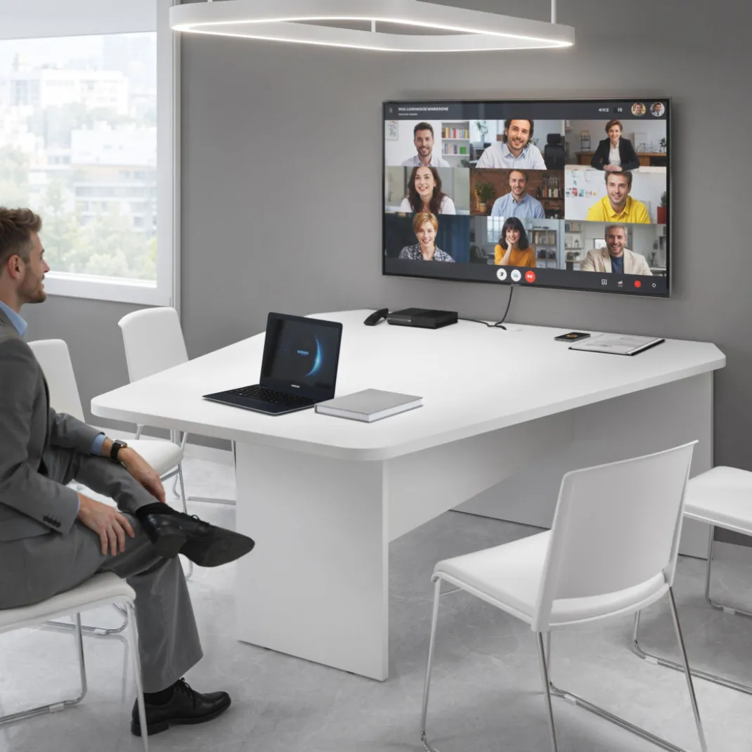 Mesa de Videoconferencias WorkPlus diseño monocolor
