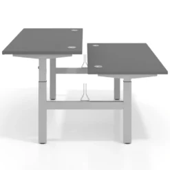 Mesa Multipuesto Elevable eléctrica Erghos Motion estructura aluminio canto recto