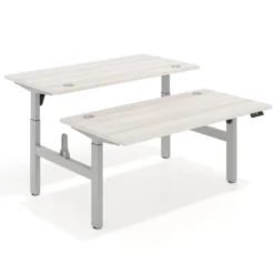 Mesa Multipuesto Elevable eléctrica Erghos Motion estructura aluminio canto recto