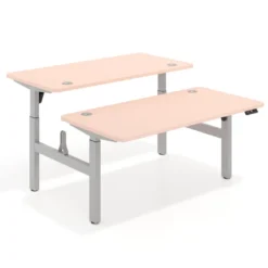 Mesa Multipuesto Elevable eléctrica Erghos Motion estructura aluminio 4 cantos curvos