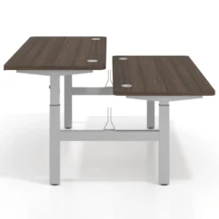 Mesa Multipuesto Elevable eléctrica Erghos Motion estructura aluminio 4 cantos curvos