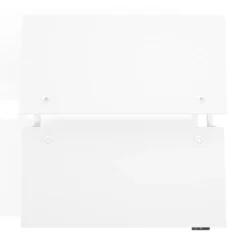 Mesa Multipuesto Elevable eléctrica Erghos Motion estructura blanca canto recto