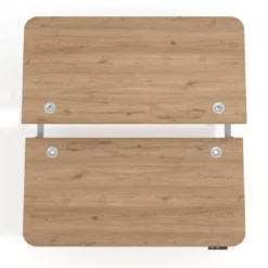 Mesa Multipuesto Elevable eléctrica Erghos Motion estructura aluminio 2 cantos curvos