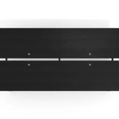 Mesa multipuesto UvePro Bench doble, fondo 166 cm, estructura negra/madera