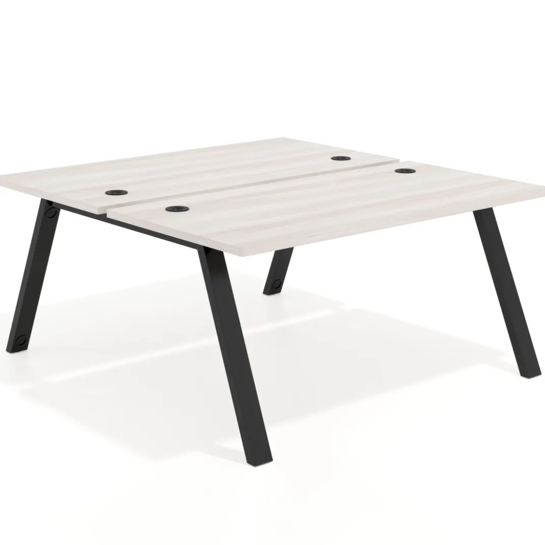 Mesa multipuesto UvePro Bench fondo 166 cm, estructura negra