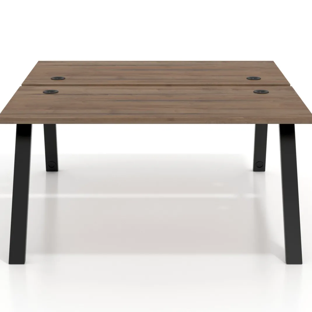 Mesa multipuesto UvePro Bench fondo 166 cm, estructura negra