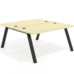 Mesa multipuesto UvePro Bench fondo 166 cm, estructura negra