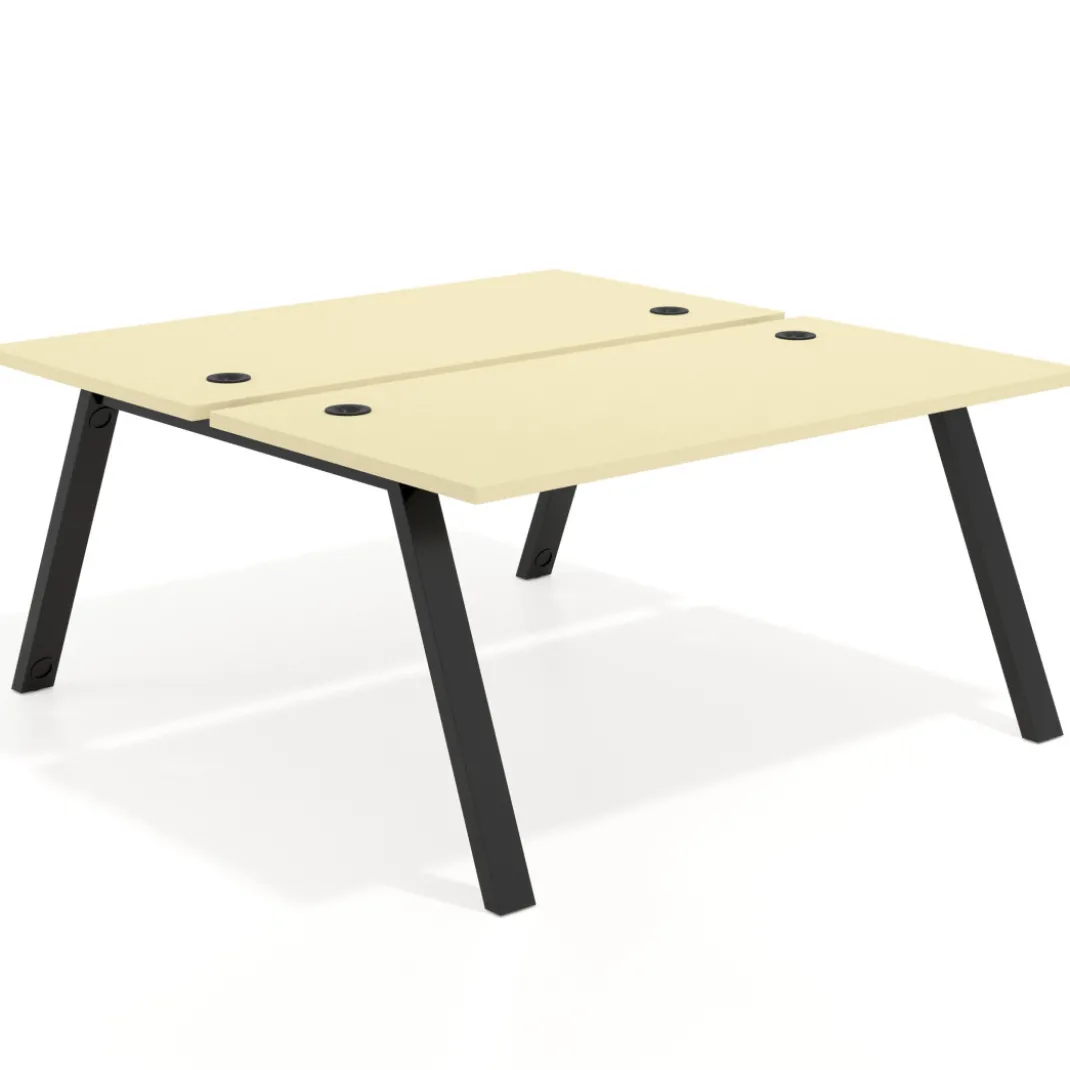 Mesa multipuesto UvePro Bench fondo 166 cm, estructura negra