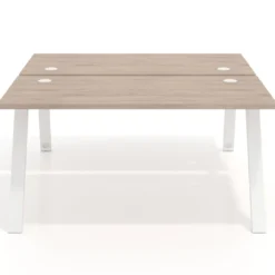 Mesa multipuesto UvePro Bench fondo 166 cm, estructura blanca