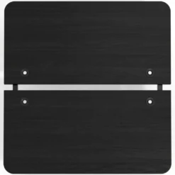 Mesa multipuesto UvePro Bench fondo 166 cm, sobre curvo, estructura negra/madera