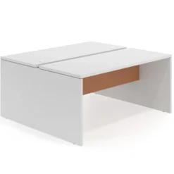 Mesa Multipuesto Work Bench fondo 142 estructura blanco mate