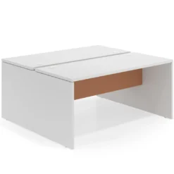 Mesa Multipuesto Work Bench fondo 142 estructura blanco mate