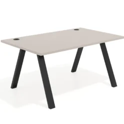 Mesa oficina de diseño UvePro fondo 100cm, estructura negra
