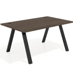 Mesa oficina de diseño UvePro fondo 100cm, estructura negra